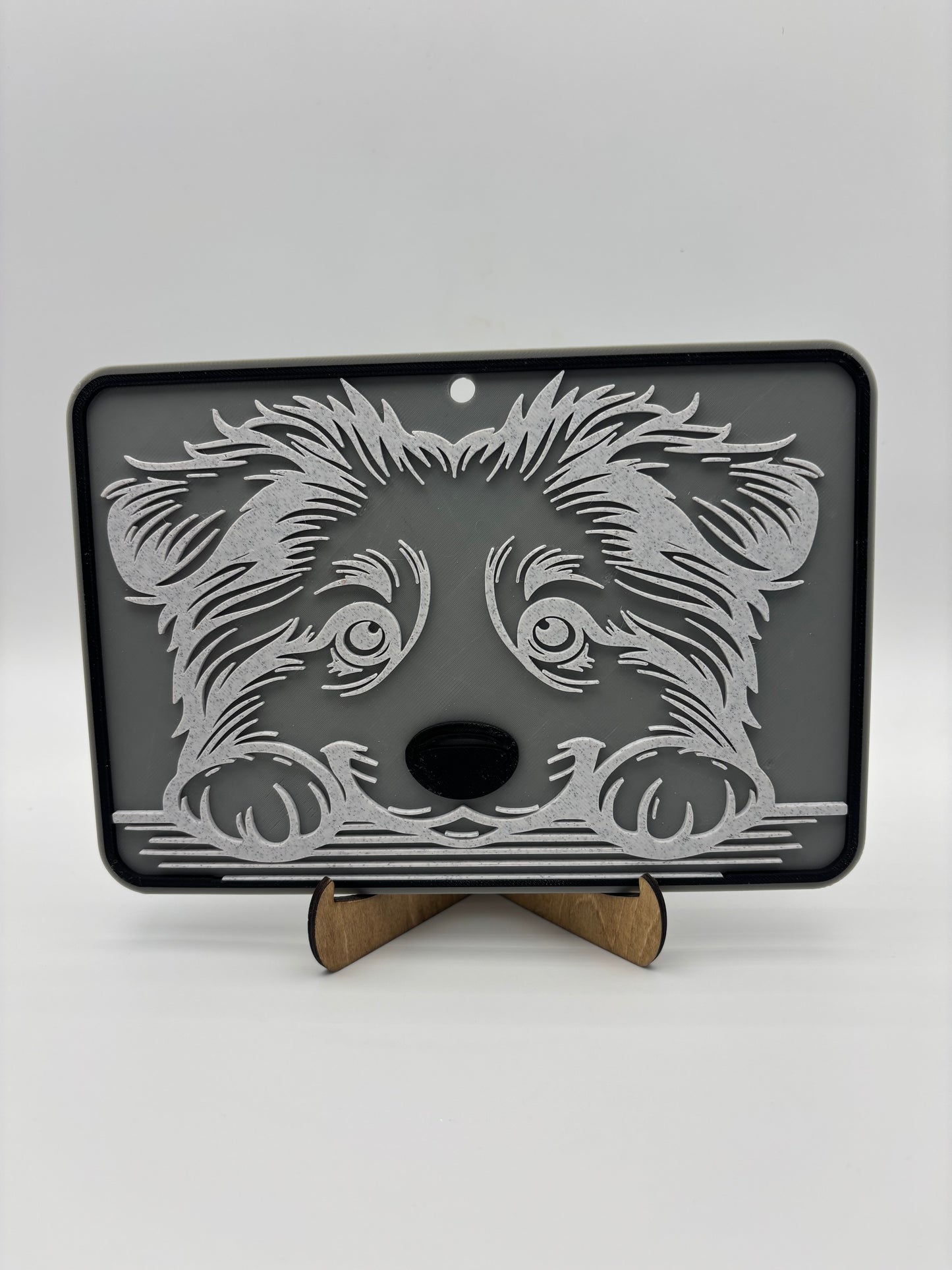 3D puppy face wall hanging