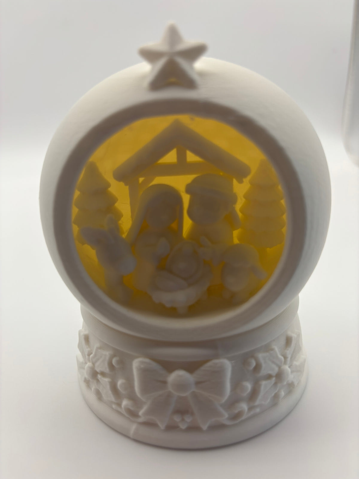 Lighted 3D Printed Nativity Globe