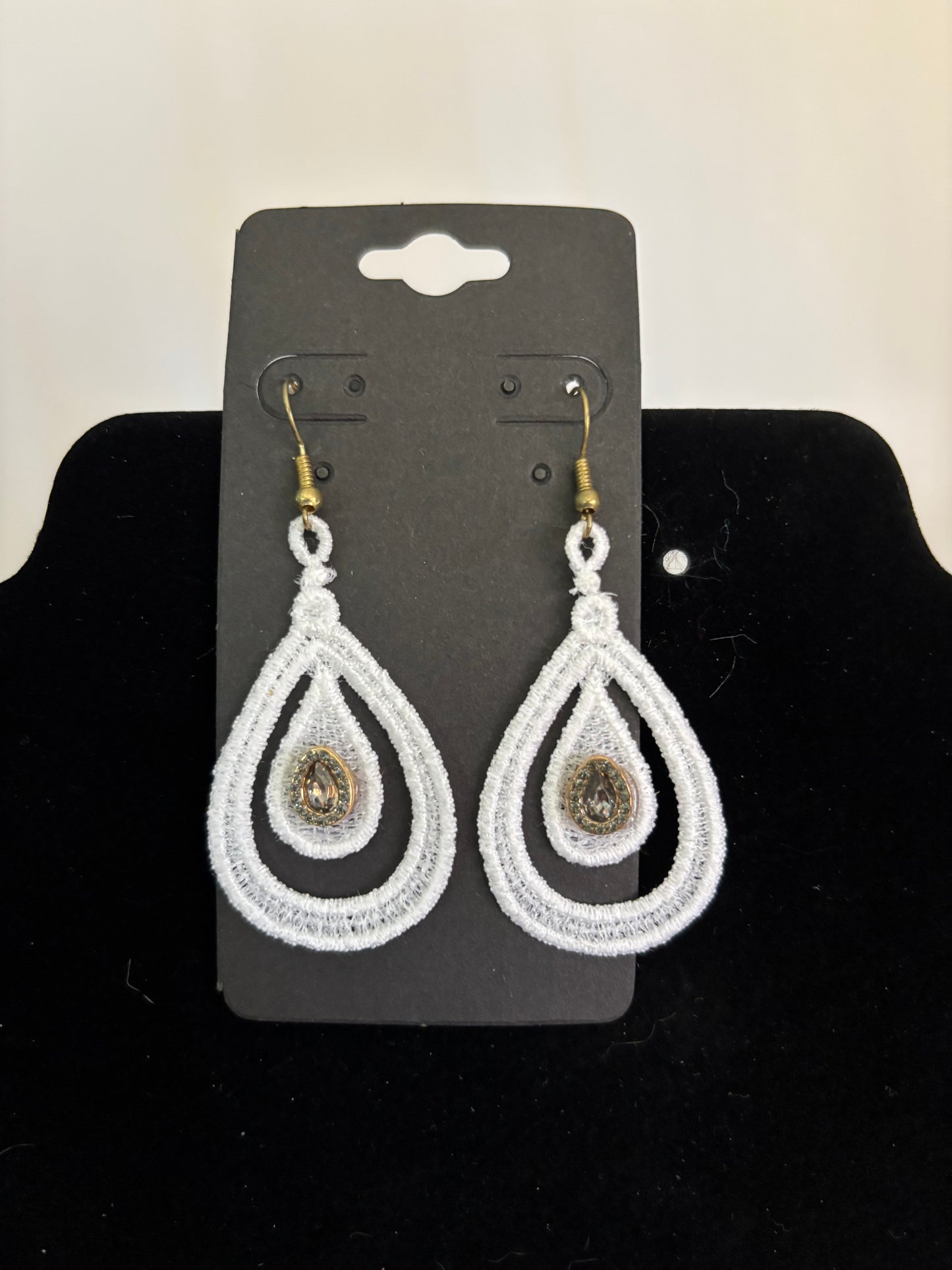 Embroidered earrings