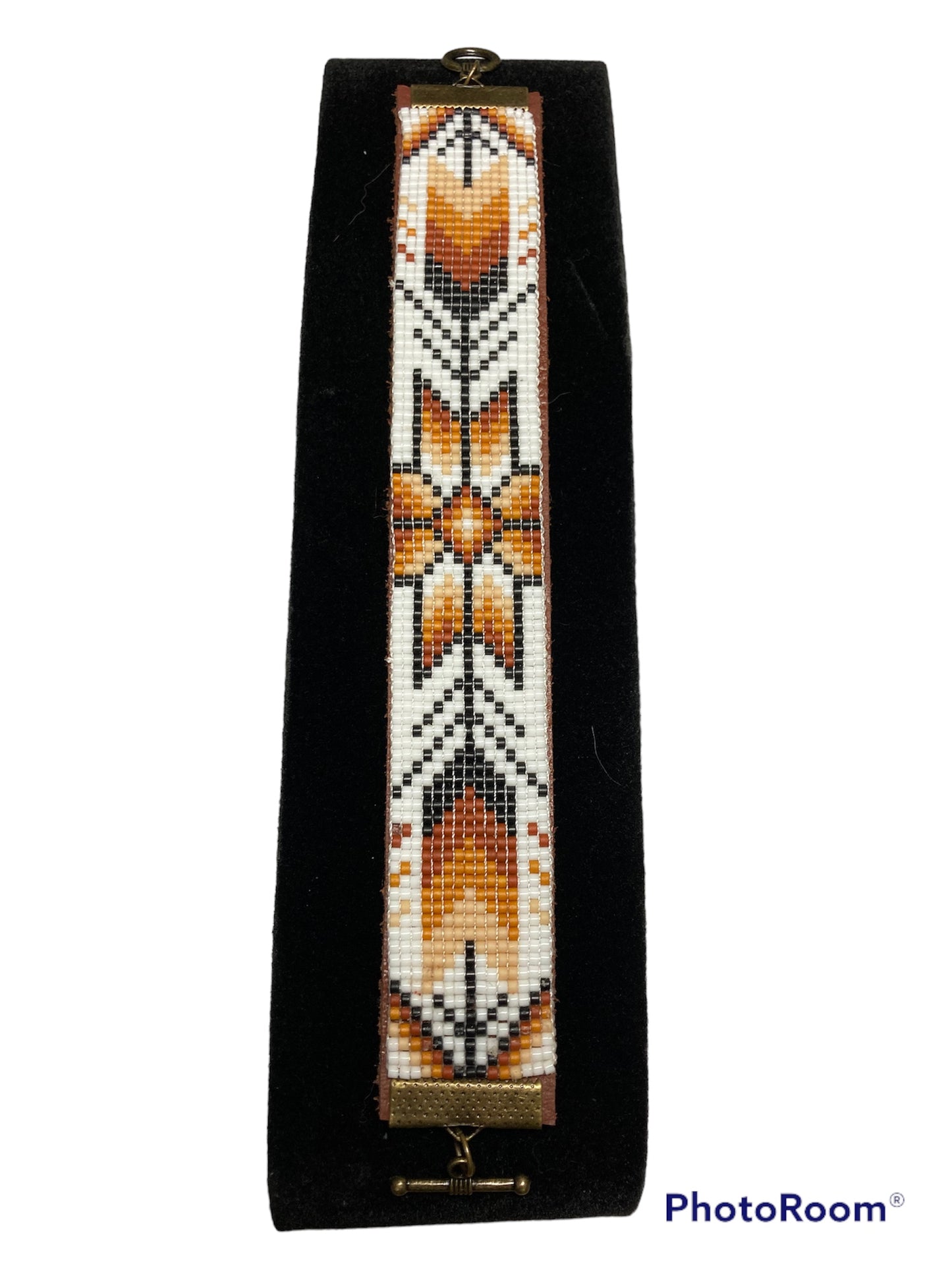 Indian inspired beaded cuff