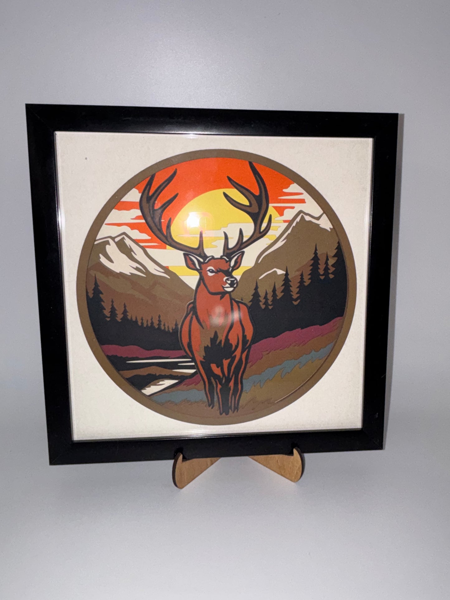 Buck Layered Paper Wall Art