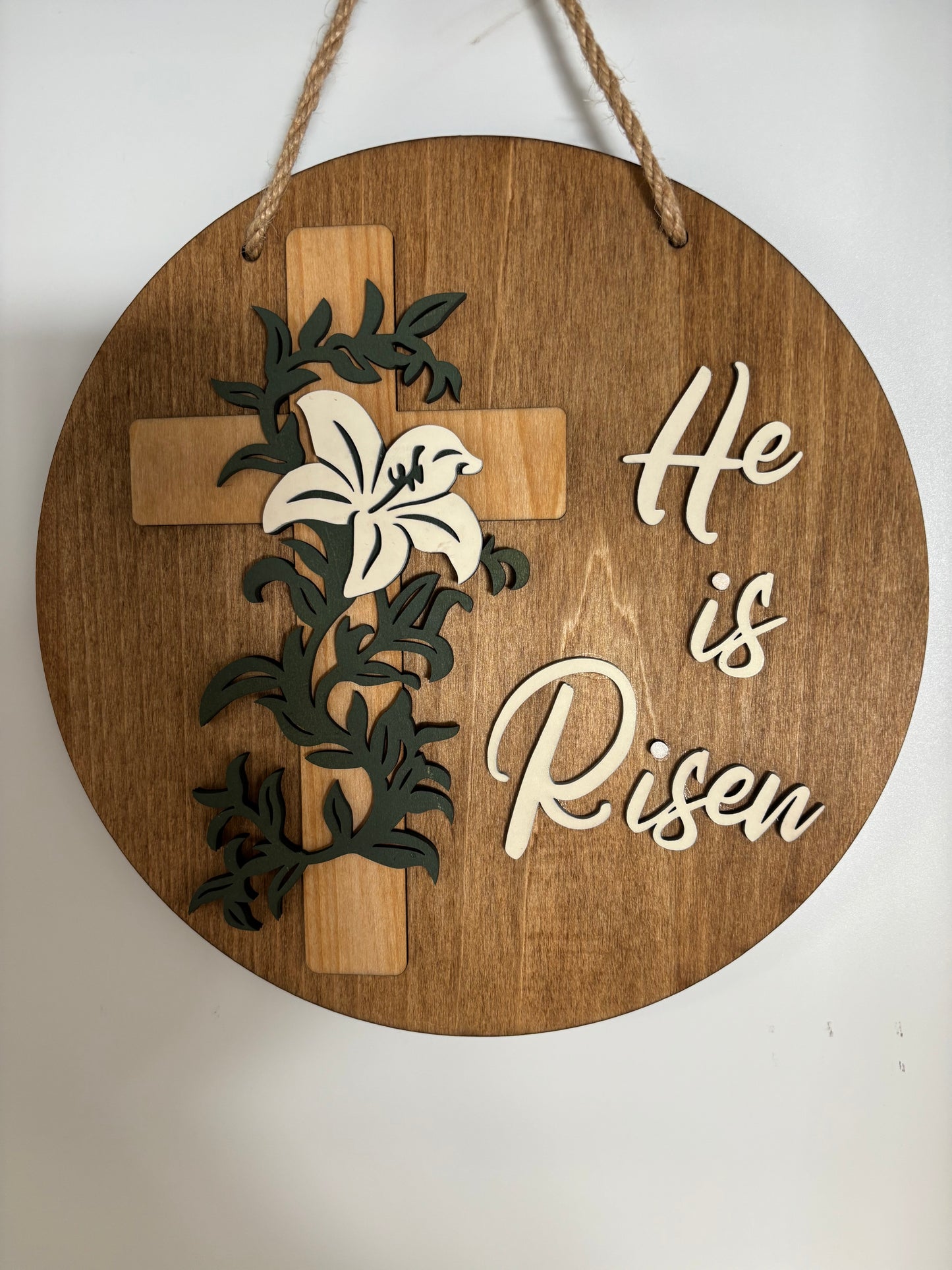 He is Risen wall hanging