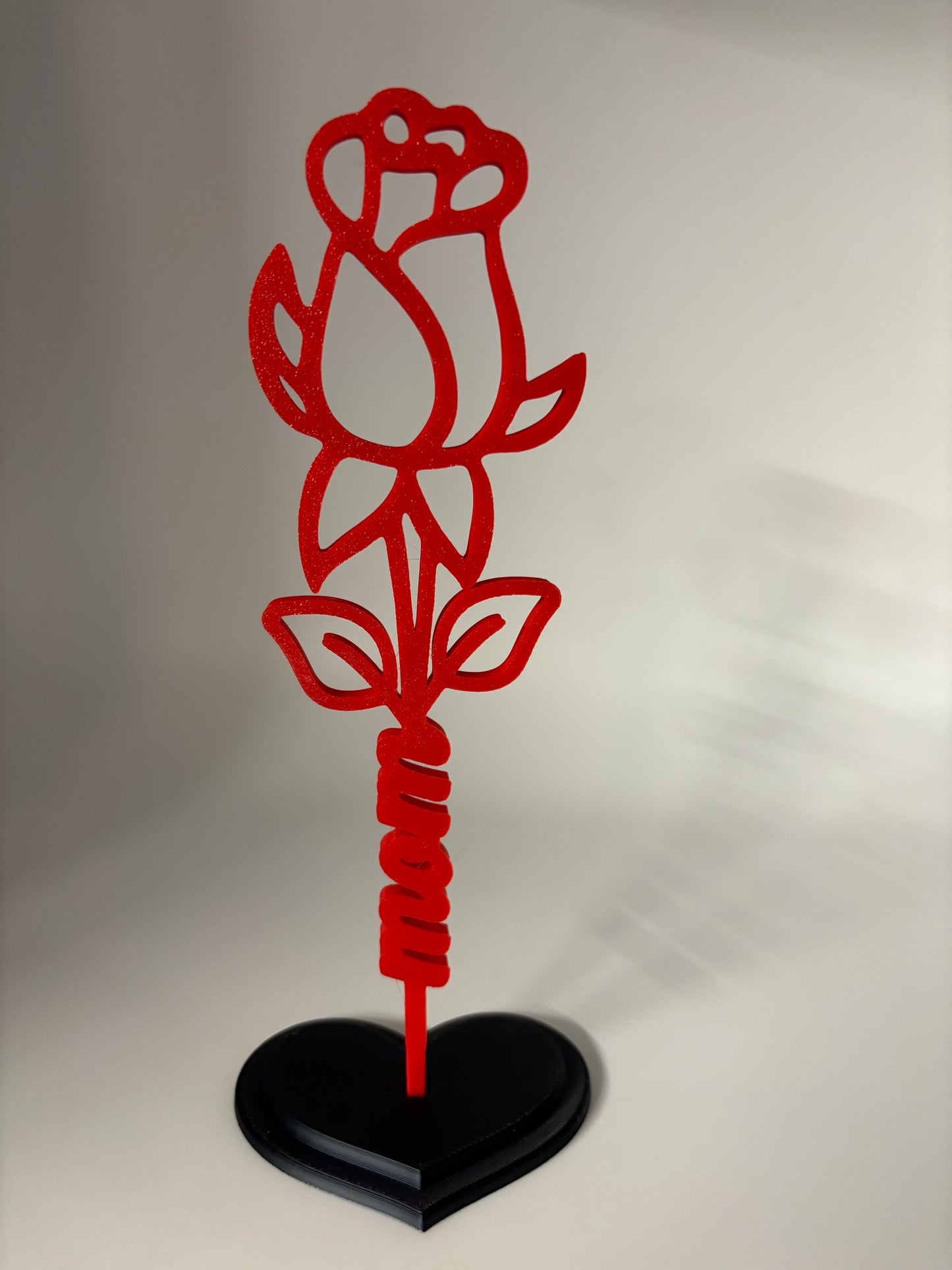3d mom flower on a stand