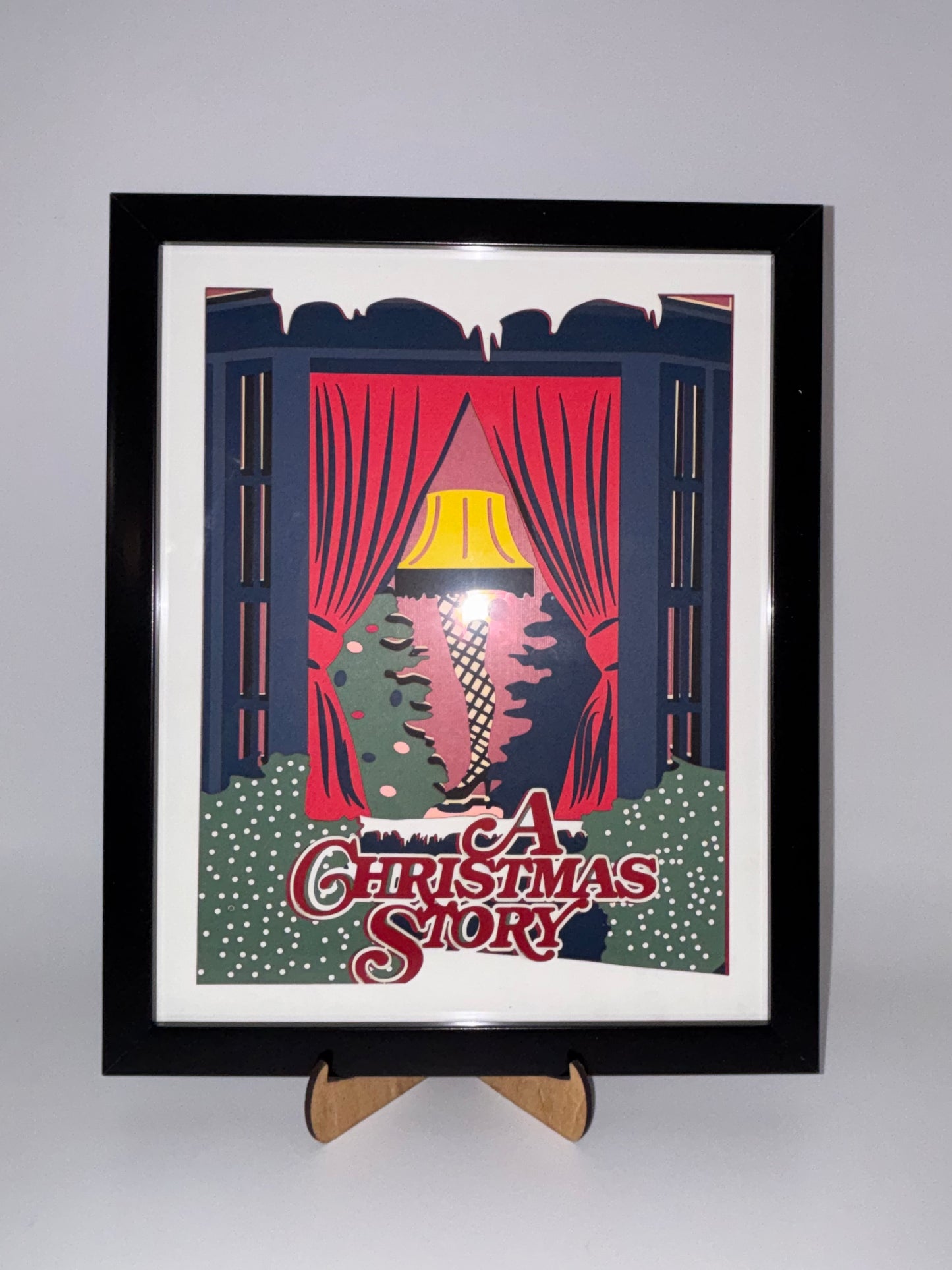 Christmas Story Layered Paper Wall Art