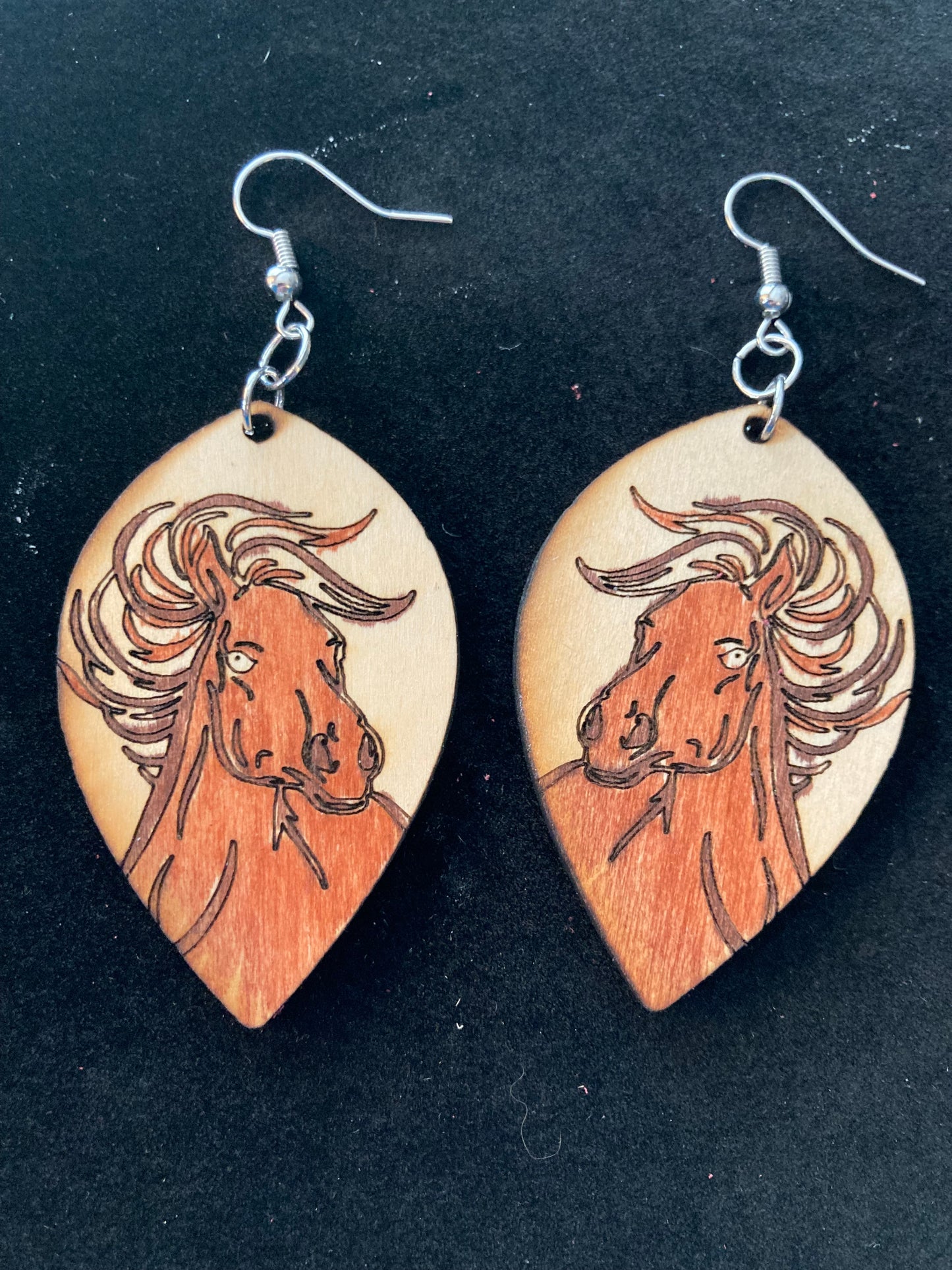 Wooden earrings