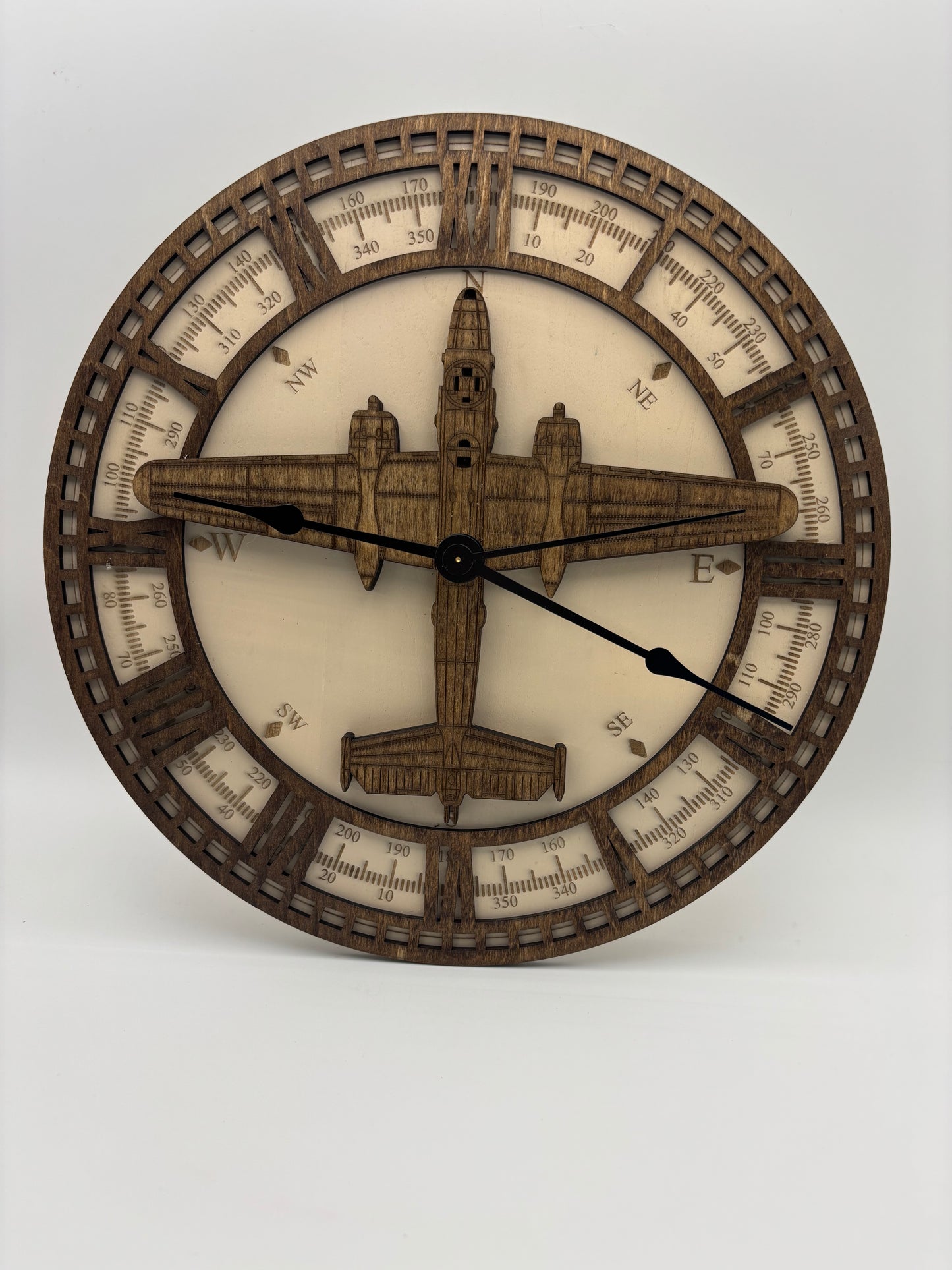 Airplane Compass Clock