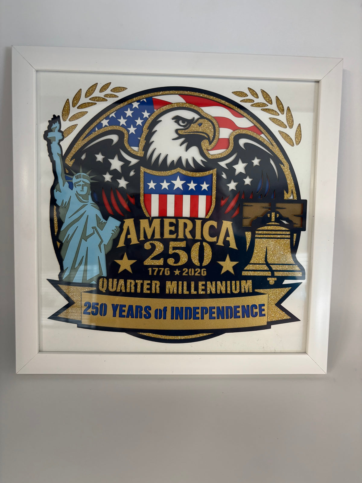 250th Anniversary layered wall art