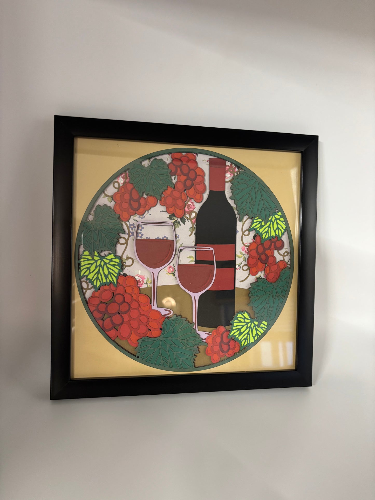 Wine Date night layered wall art
