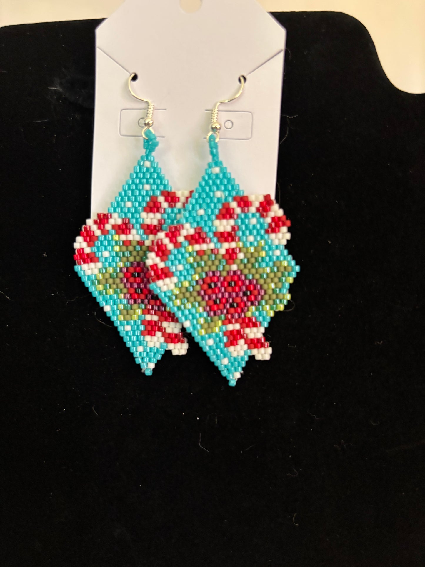 Beaded Holiday Earrings