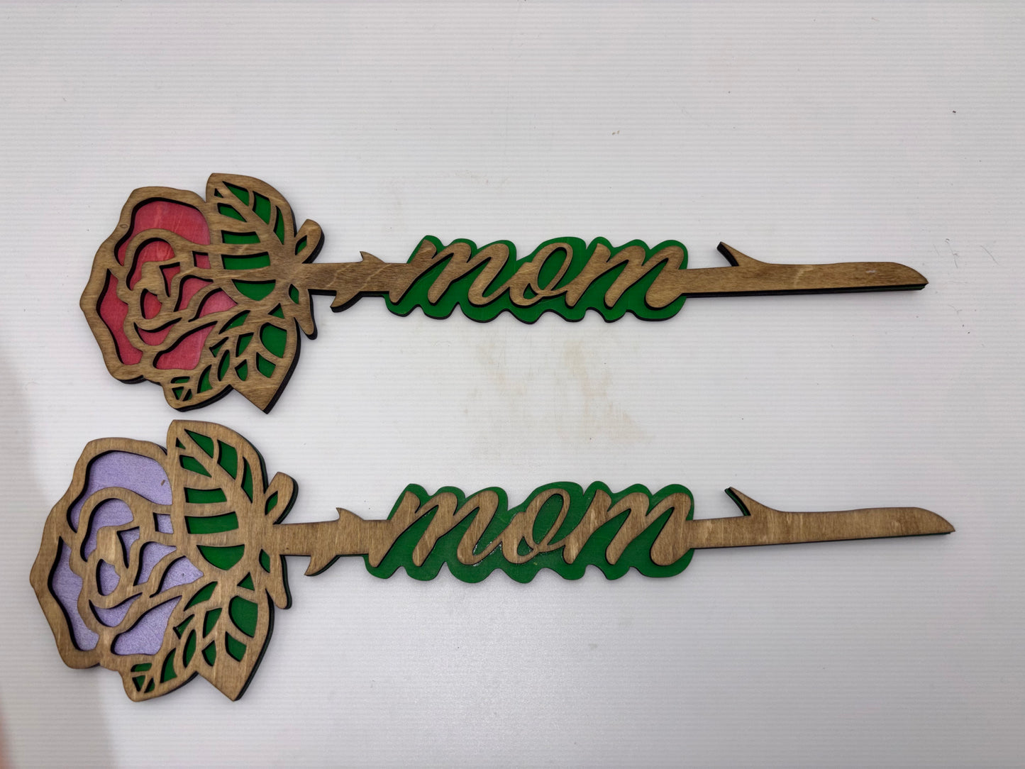 Mom Wood Rose