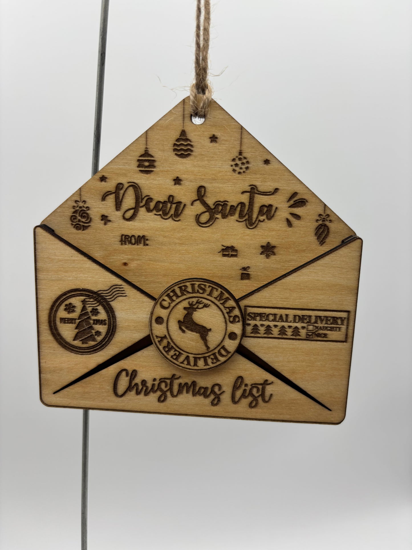 Letter to Santa Ornament