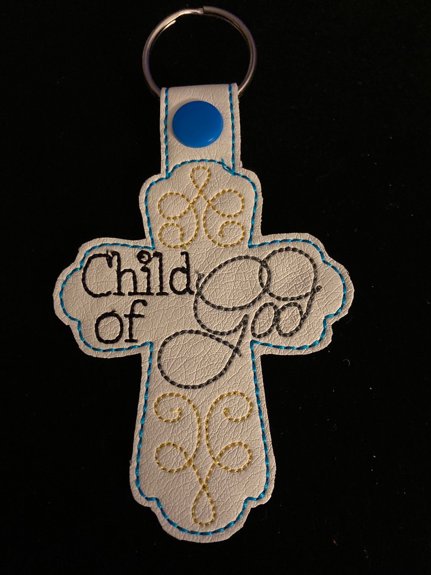 Child of God cross keychain