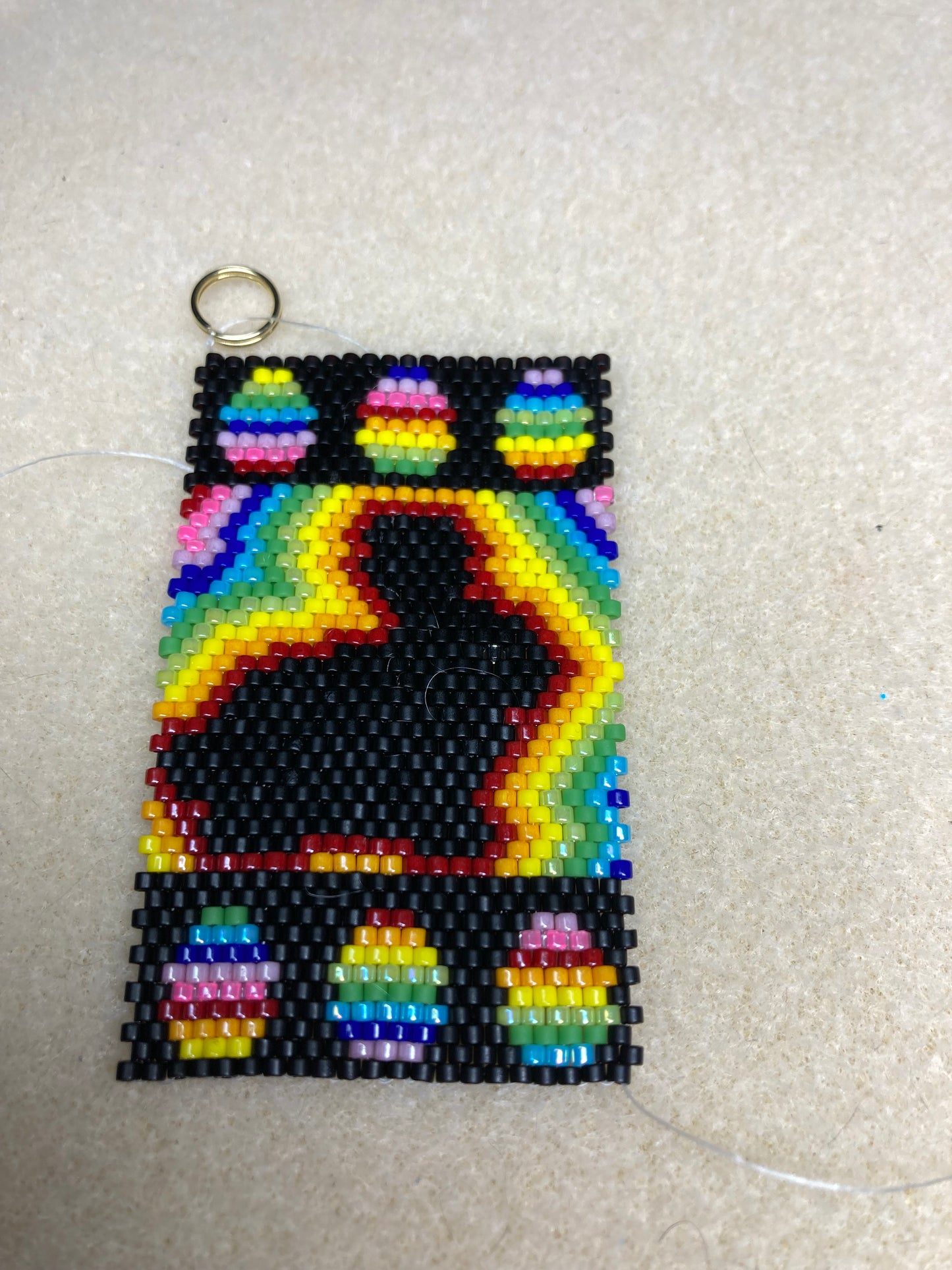 Easter Bunny beaded pen sleeve