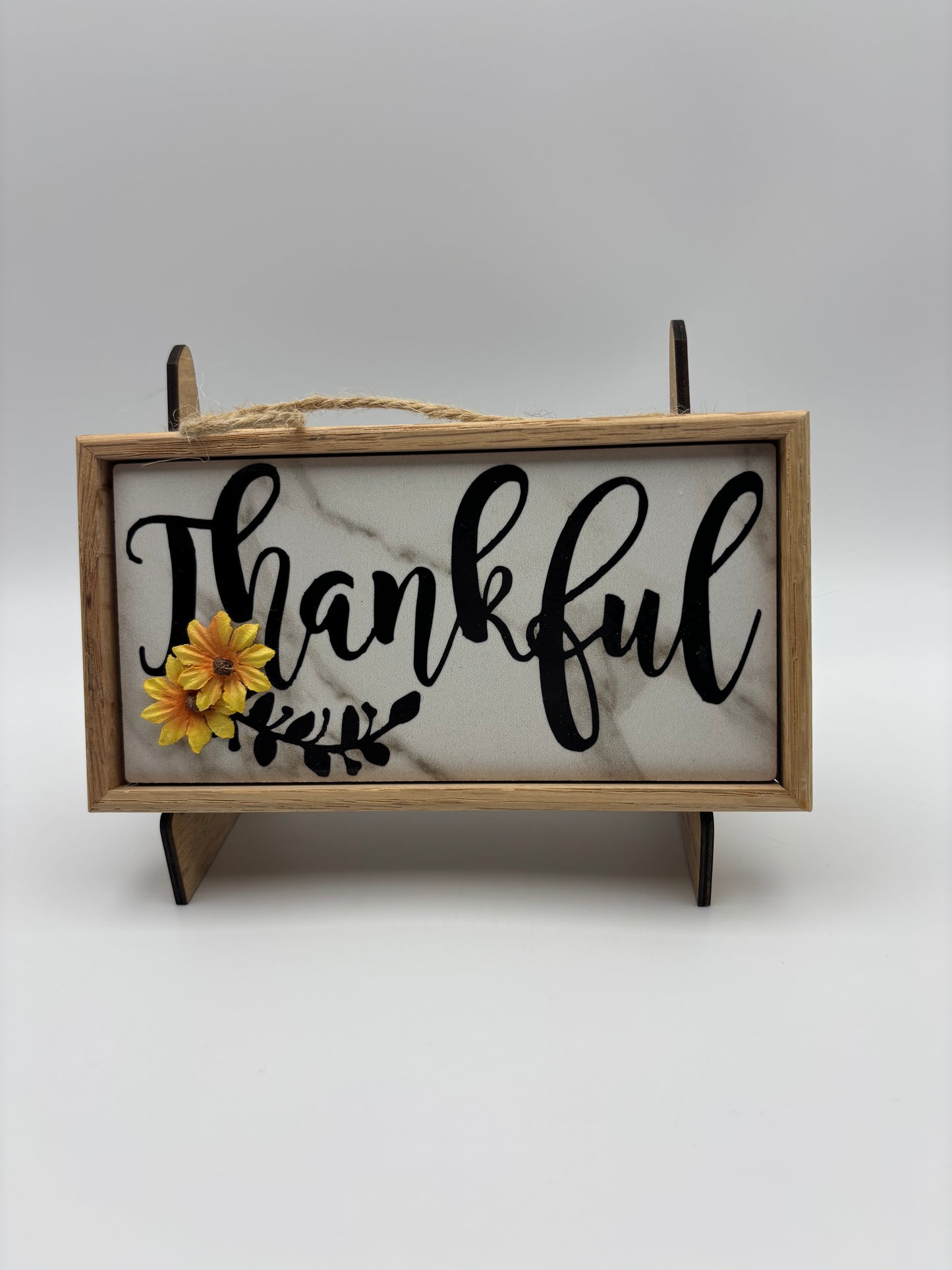 Thankful ceramic sign