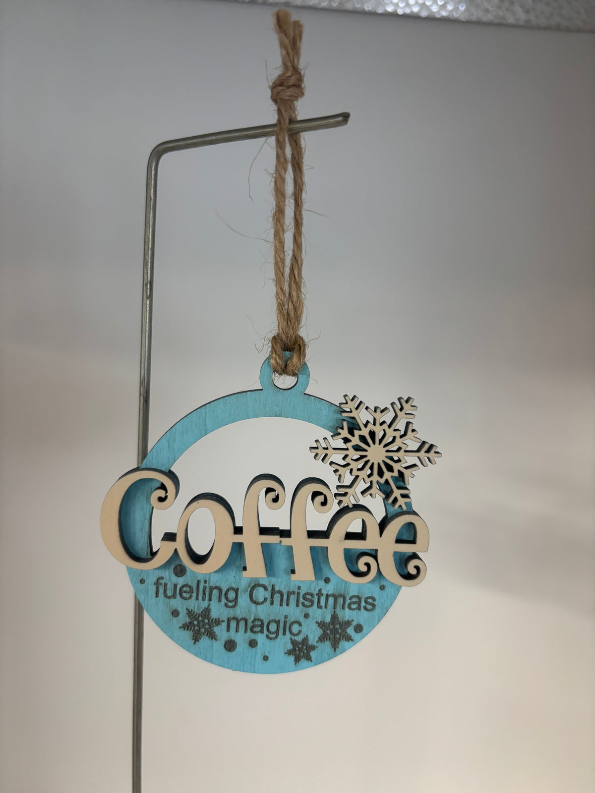 Coffee Ornament Fueling Christmas Magic