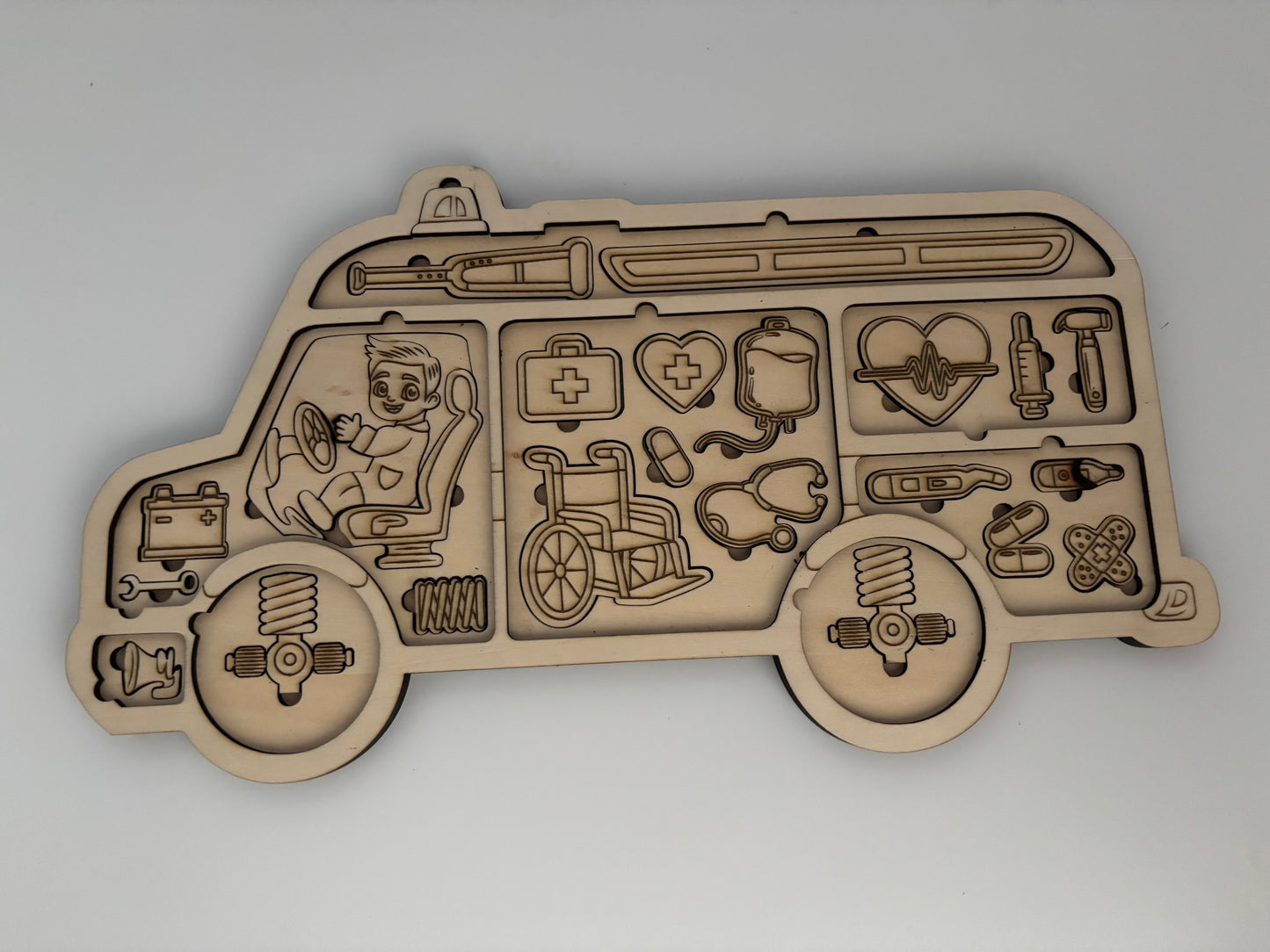 Three layered puzzle Ambulance
