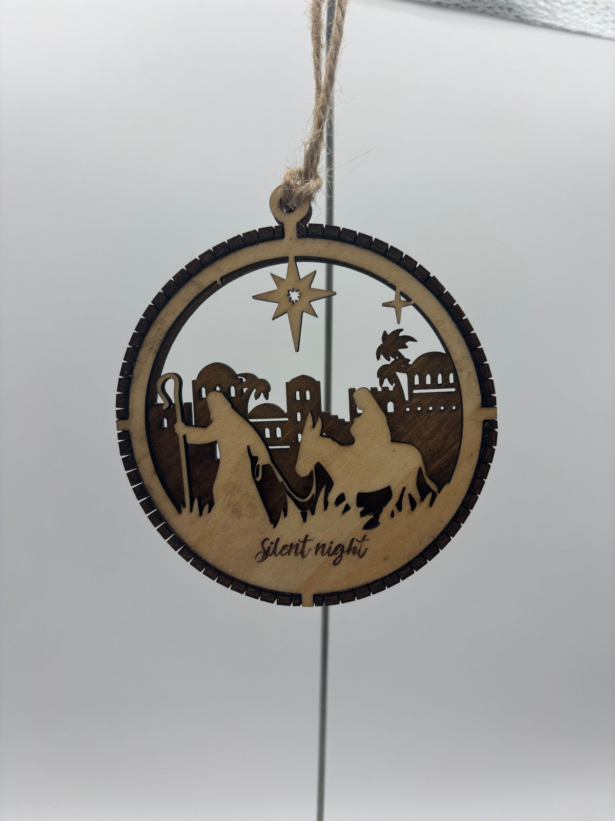 Silent Night Layered Ornament