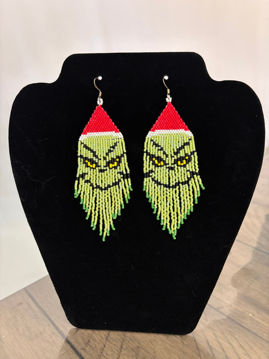 Beaded Holiday Earrings