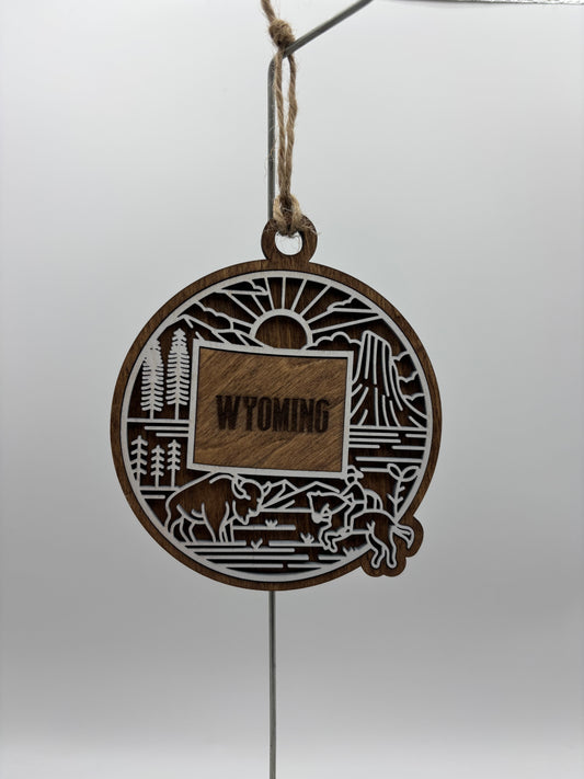Wyoming ornament