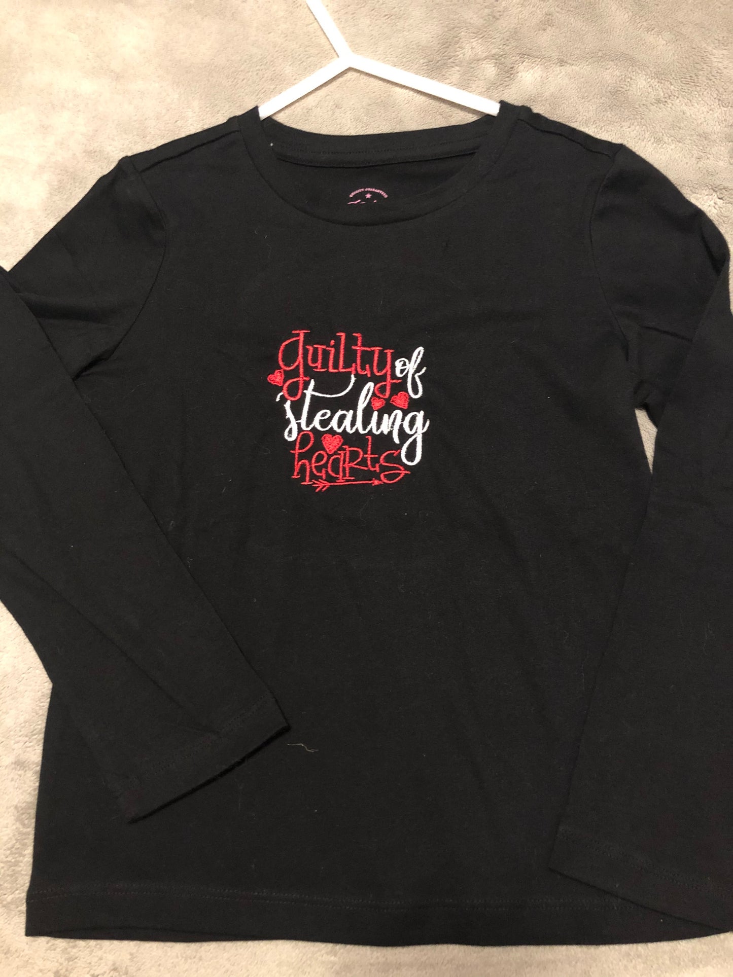 Guilty of stealing hearts t-shirt