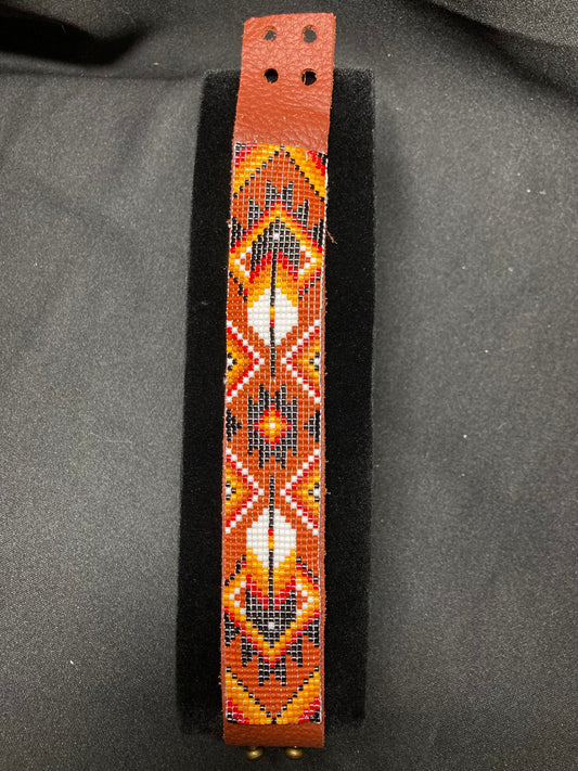 Indian inspired beaded cuff