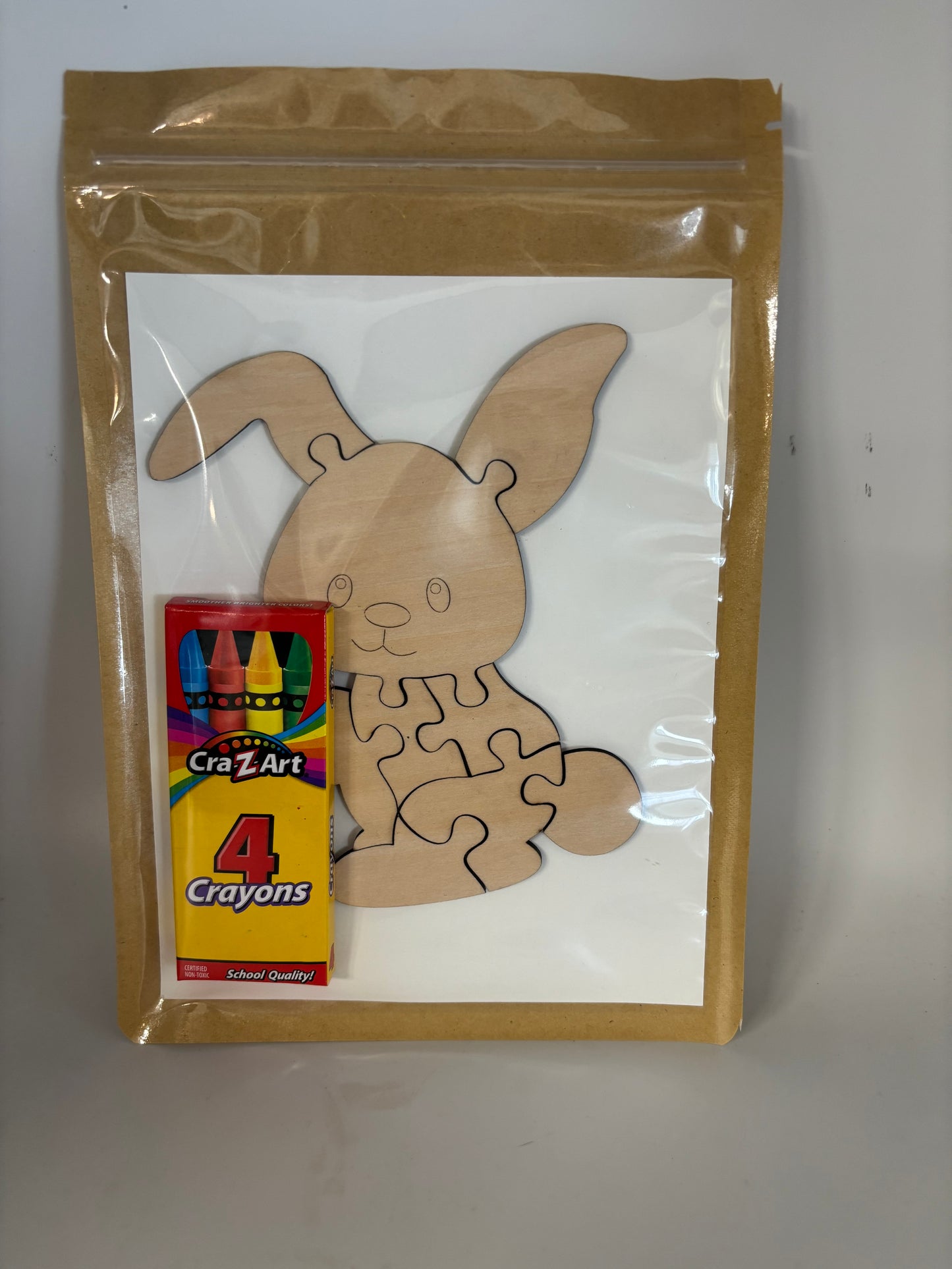 Bunny, rabbit, wooden puzzle