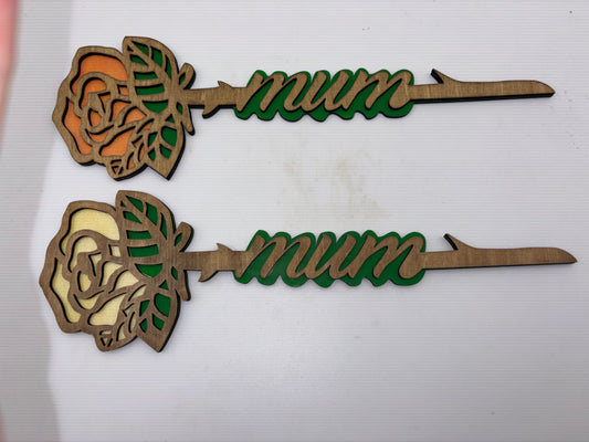Mum Wood Rose