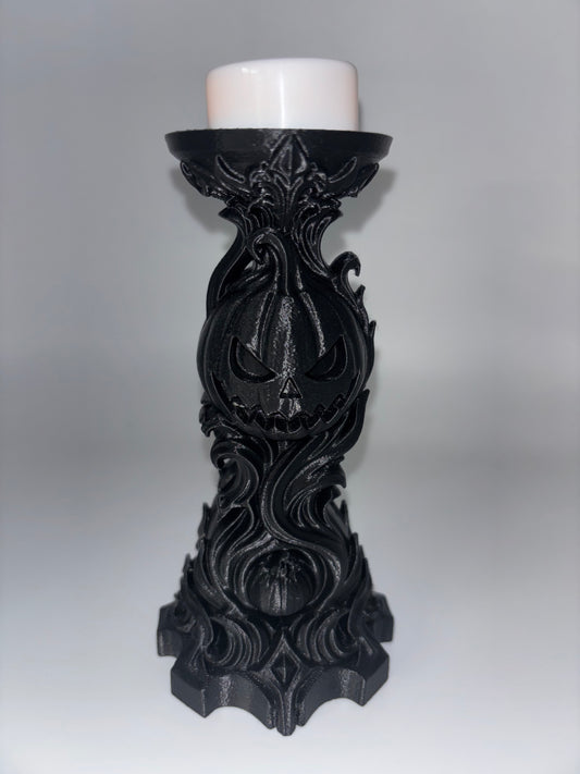Gothic Pumpkin Tea Light Holder – 3D Printed