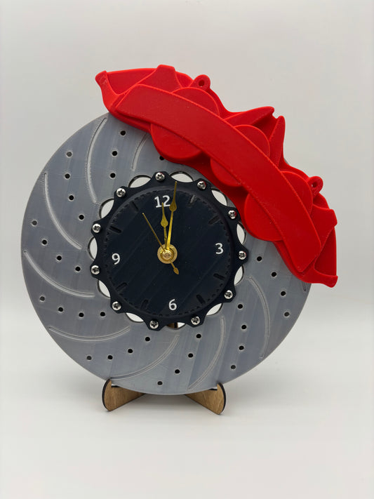 3D Brake Disk and Bracket Pad Clock