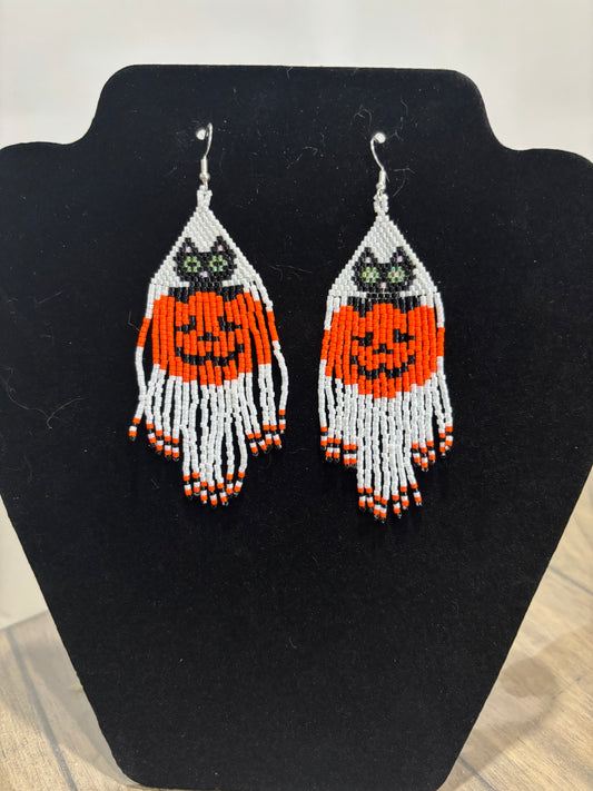 Beaded Halloween Earrings