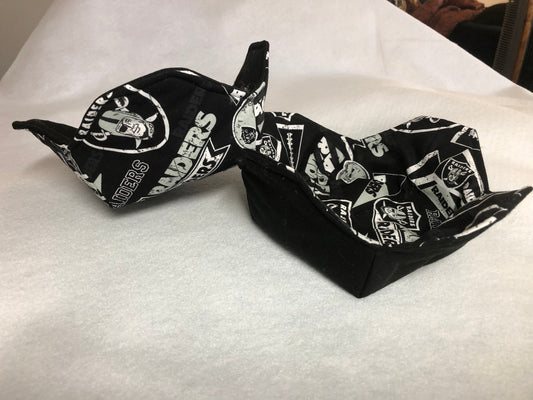 Raiders soup bowl cozies