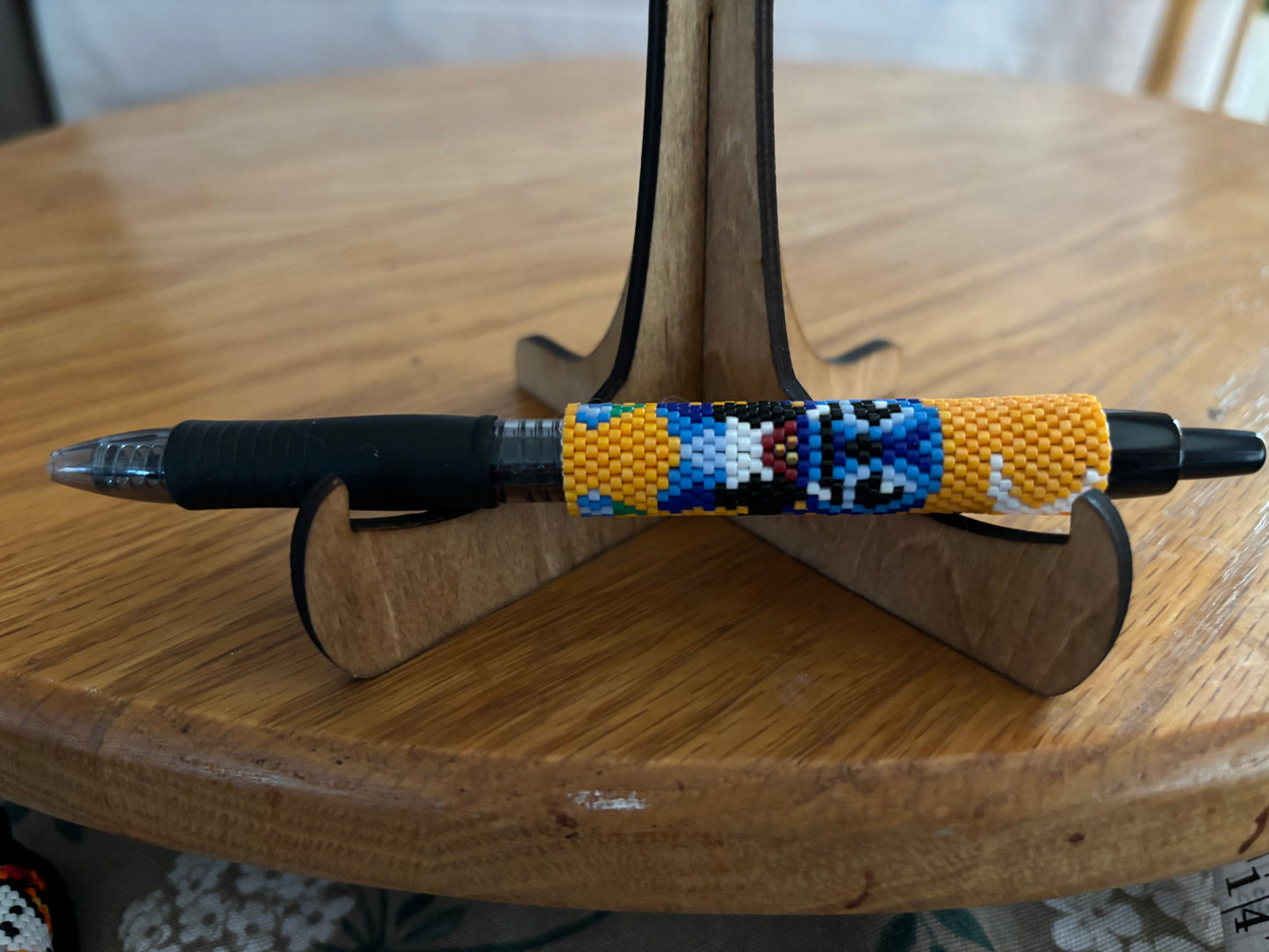 Stitch beaded Halloween pen cover