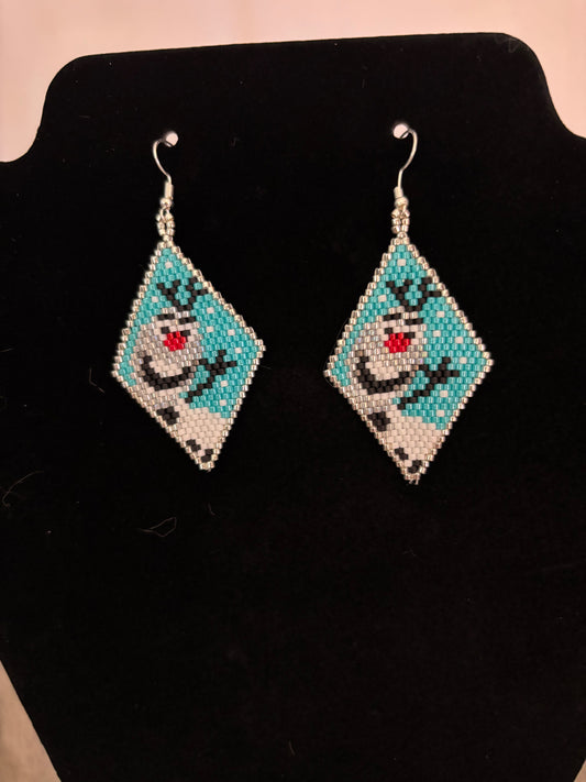 Beaded Holiday Earrings
