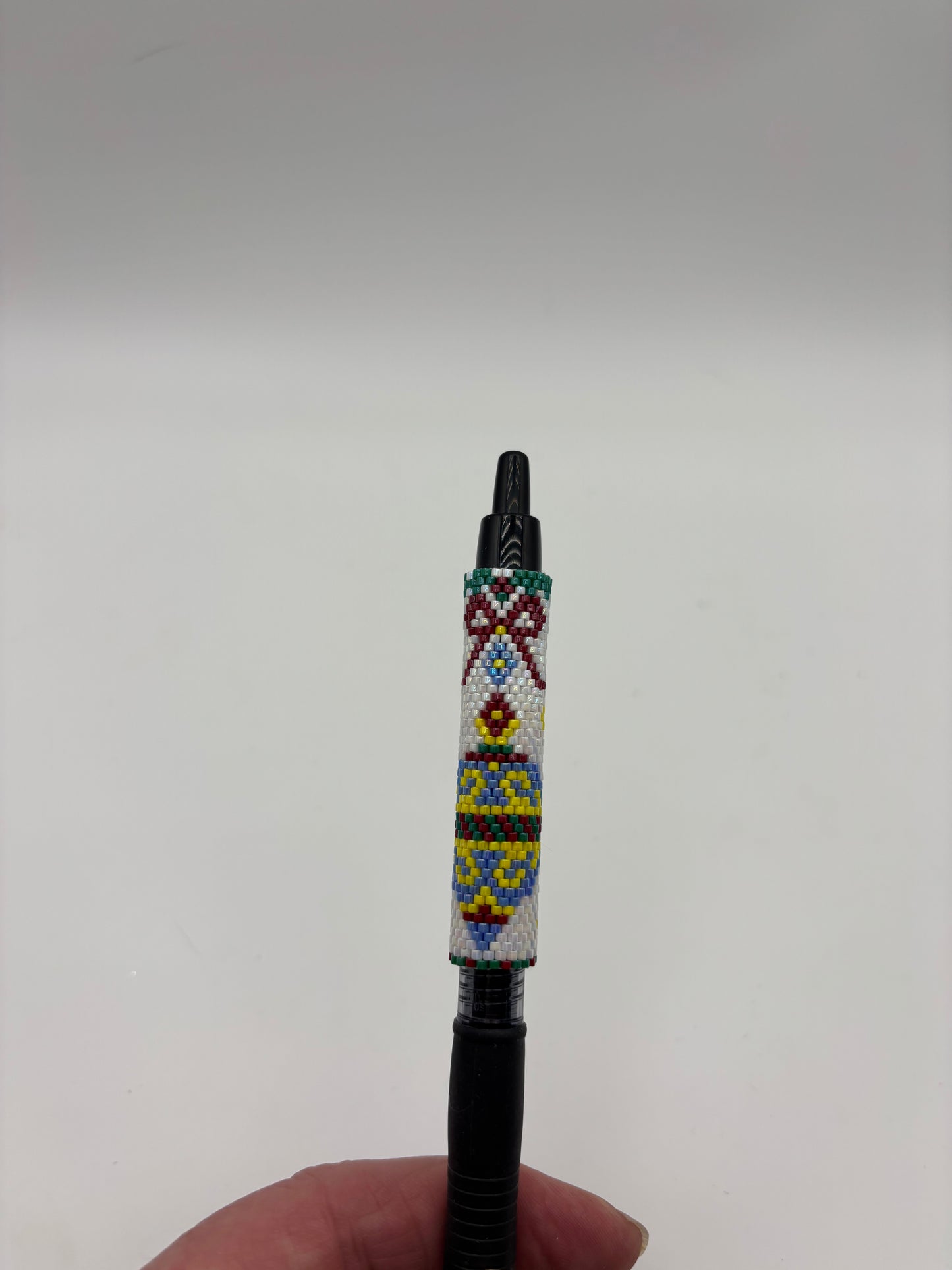Beaded Christmas ornament pen