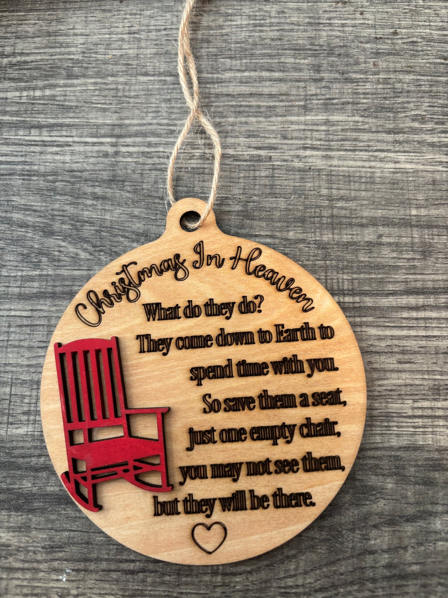 Christmas in heaven ornament