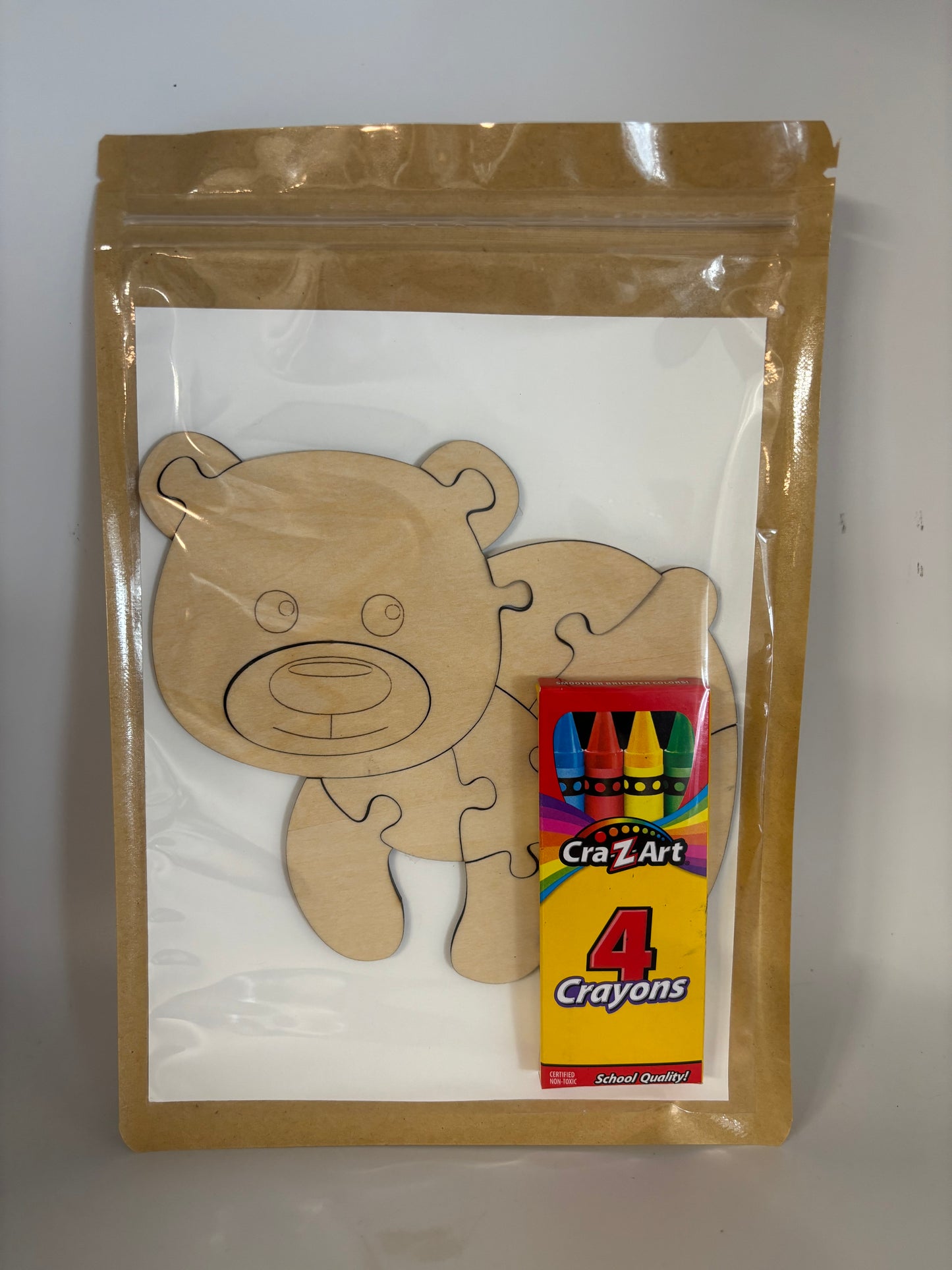 Bear wooden puzzle