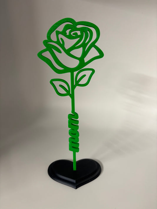 3d mom flower on a stand