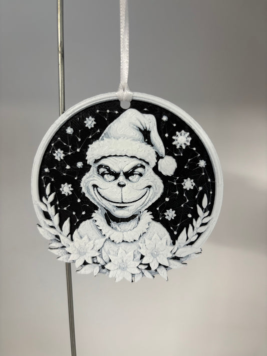 3D Printed Grinch Christmas Ornament