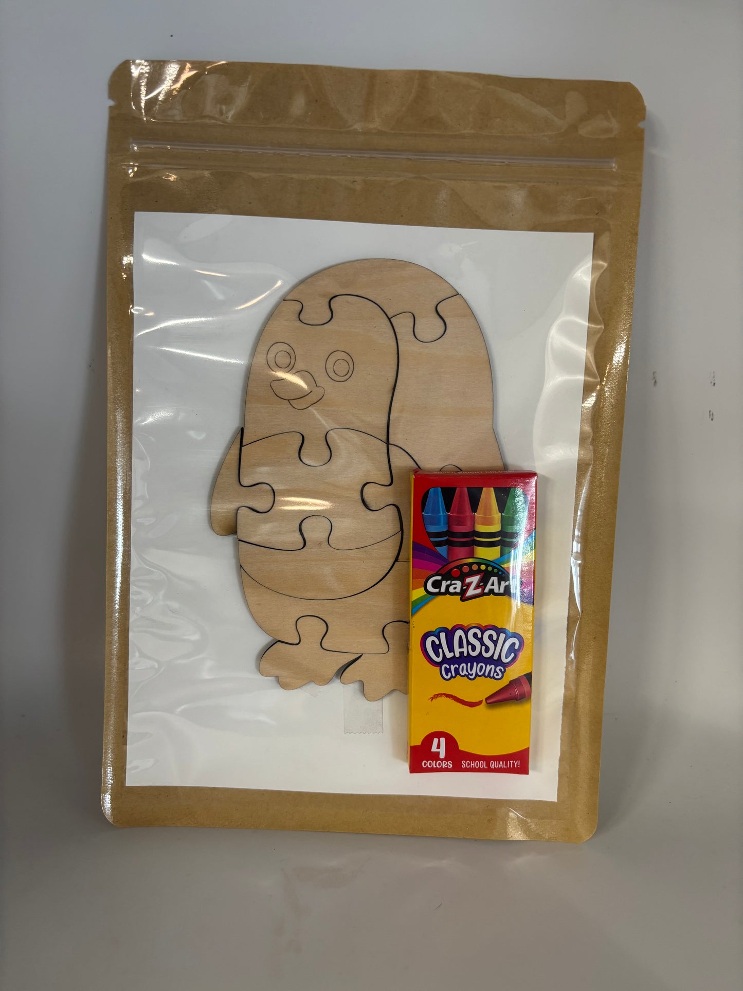 Penguin wooden puzzle