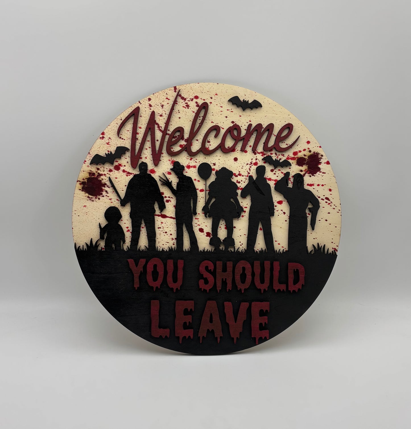 Welcome Sign-Horror Characters