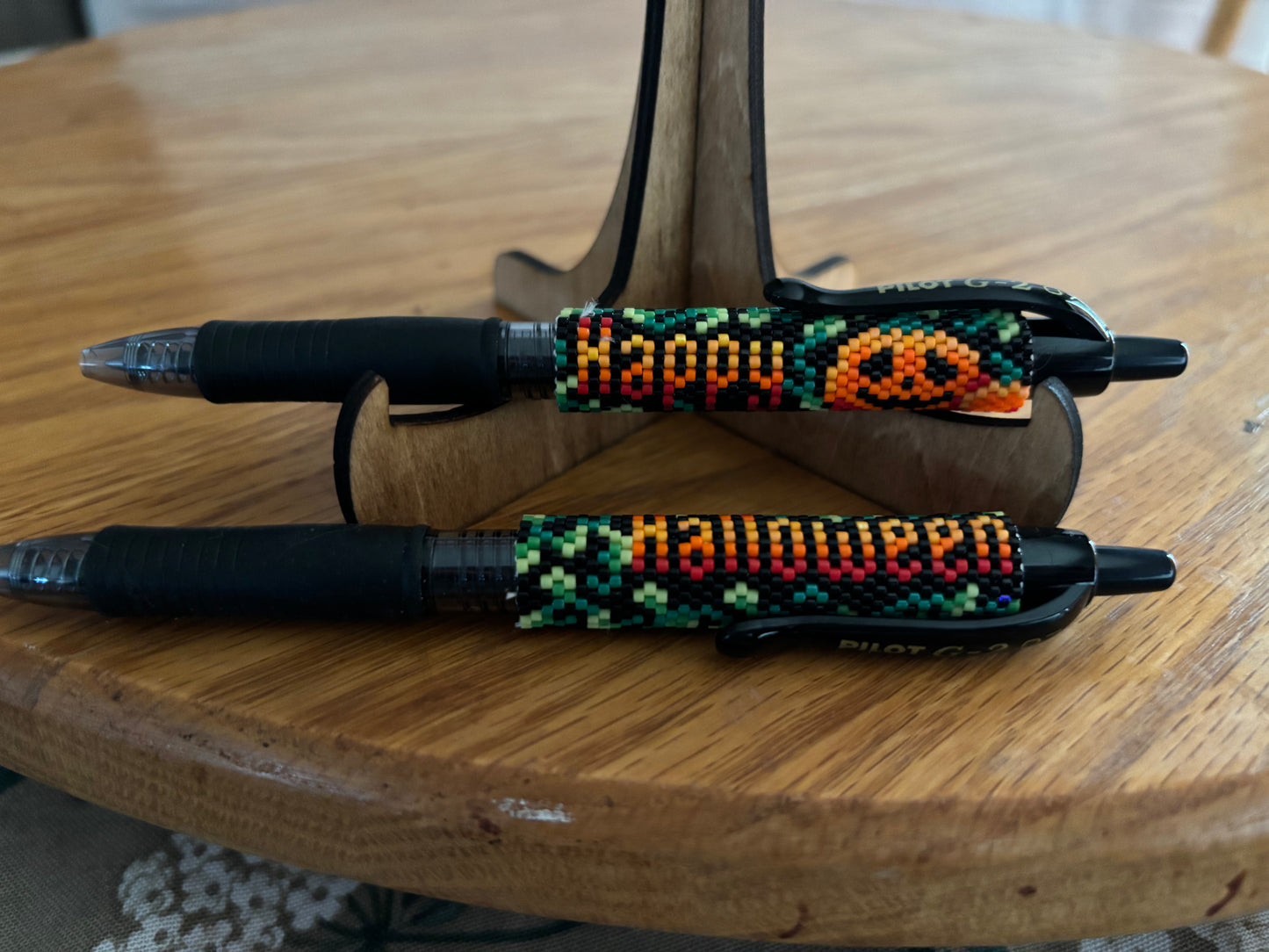 Happy Halloween beaded pen cover