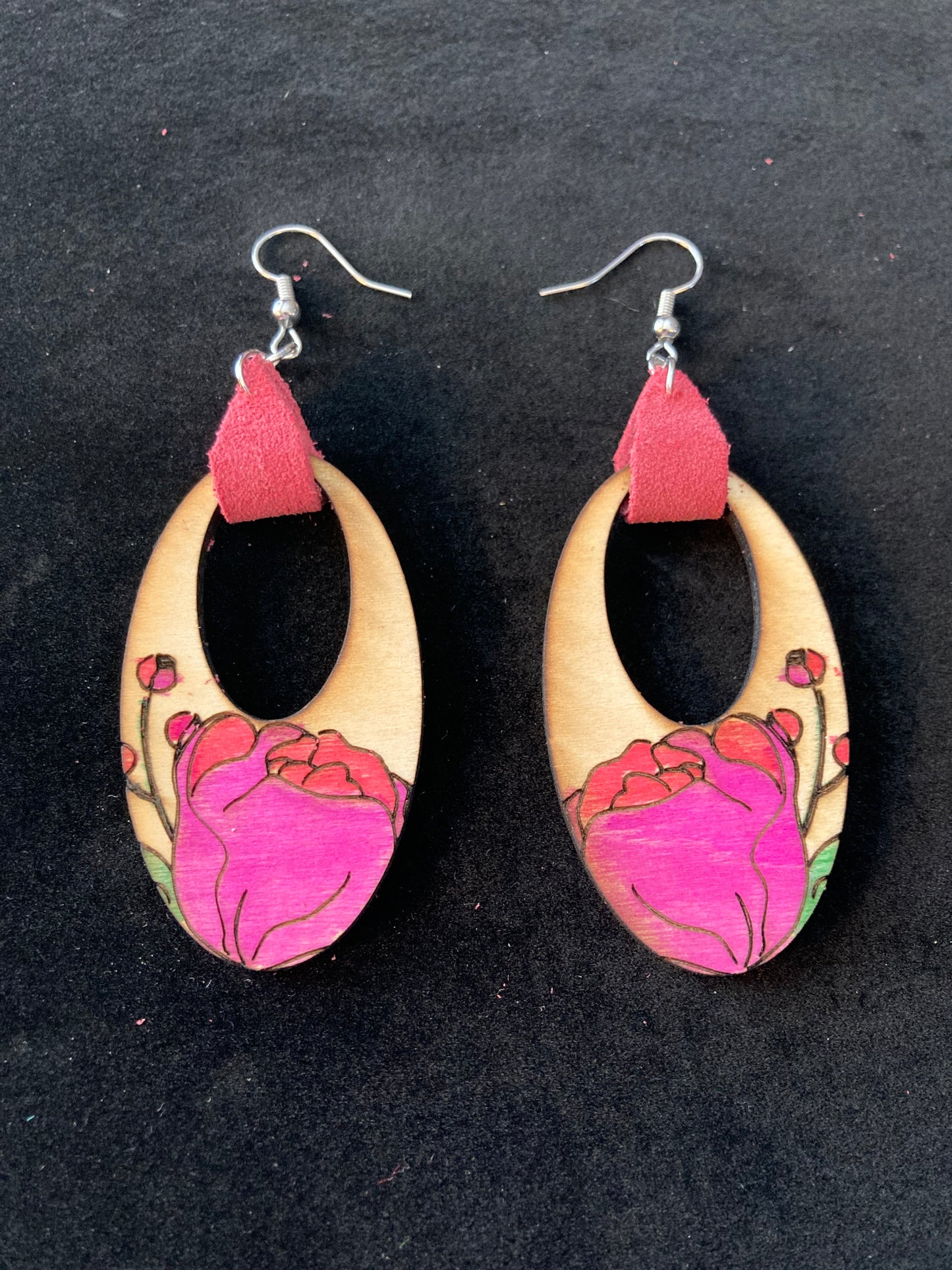 Wooden earrings