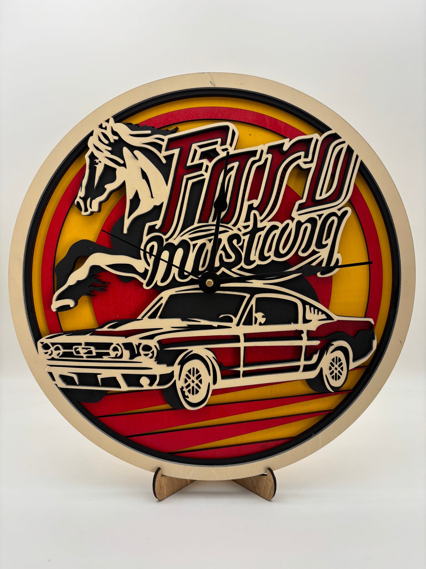 Mustang Clock