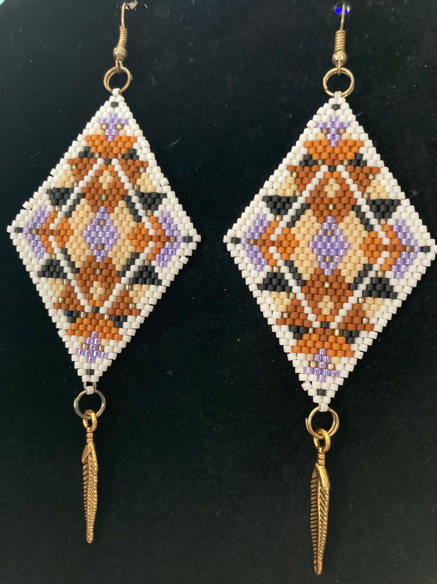 Indian inspired beaded earrings