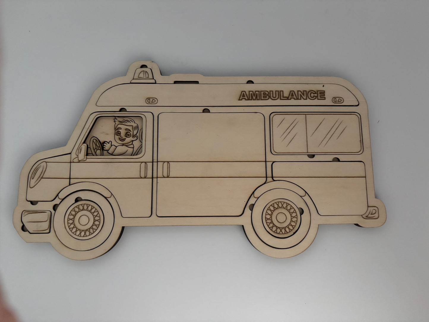 Three layered puzzle Ambulance