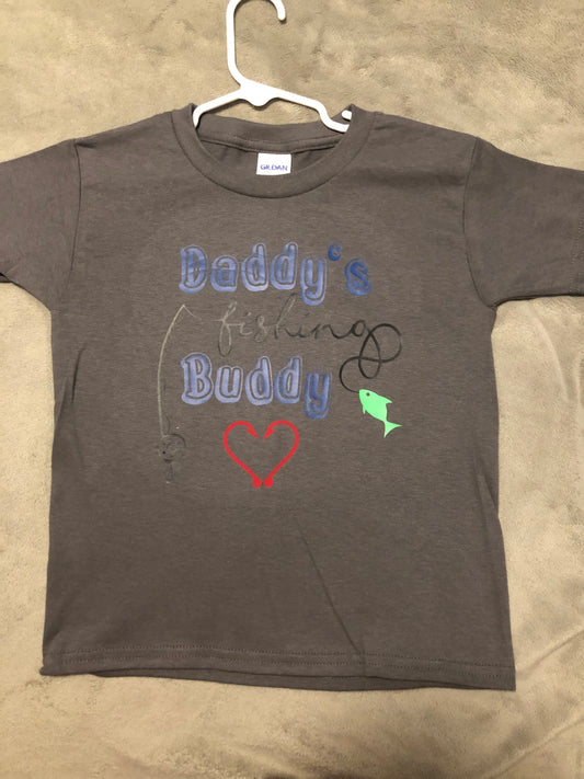 Daddy’s fishing buddy t-shirt