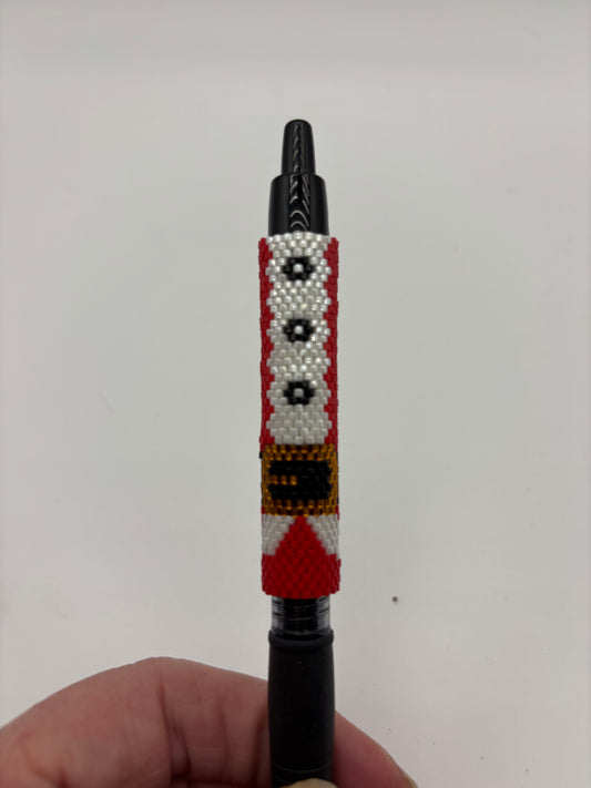 Beaded Santa Suit pen