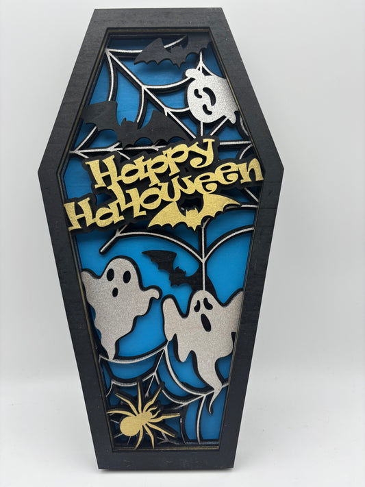Halloween wall coffin