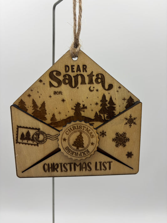 Letter to Santa Ornament