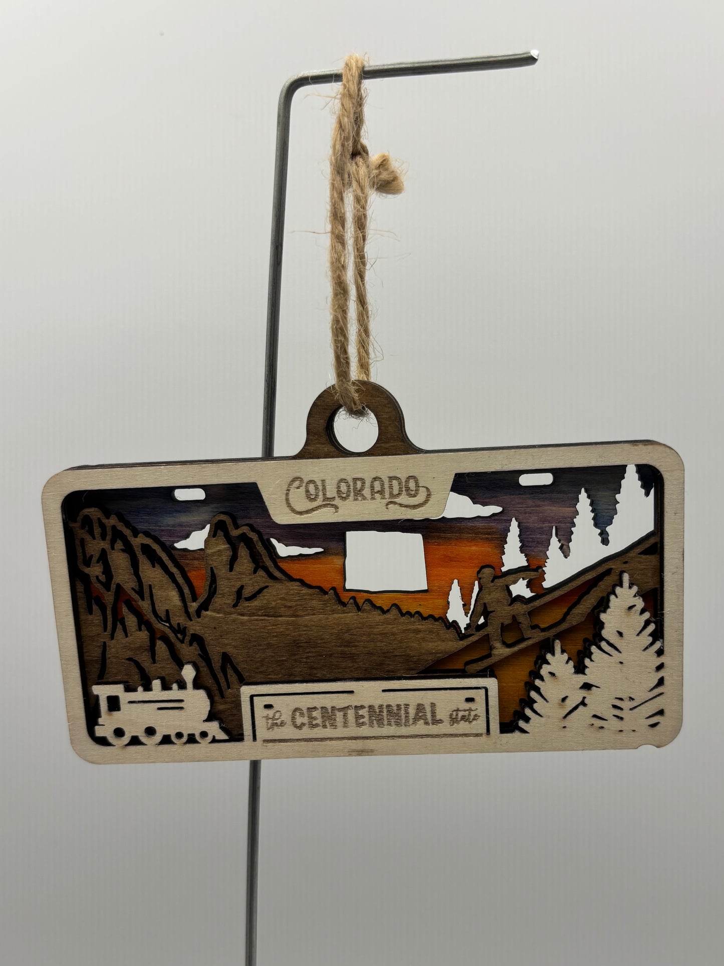 Colorado License Plate Ornament